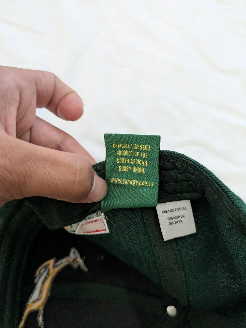 Springboks South Africa Rugby Bokkie Adjustable Hat/Cap